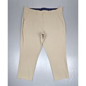 Mizzen + Main Pants Mens 38x32 Tan Helmsman Stretch Casual Performance